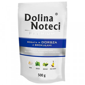 DOLINA NOTECI Premium Rich in cod with broccoli - Nassfutter für Hunde - 500g 