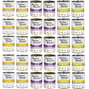 DOLINA NOTECI Premium 3-GESCHMACKS-MIX ohne Fisch - Nassfutter für Hunde - 30x800g