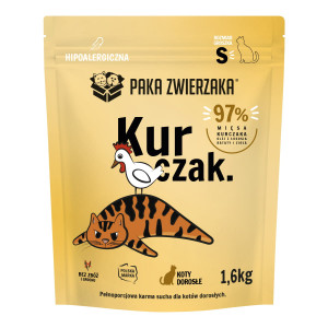 PAKA ZWIERZAKA Chicken S - trockenfutter für Katzen - 1,6kg