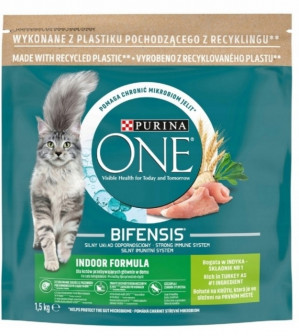 PURINA One Bifensis Indoor Formula - Trockenfutter für Katzen - 1,5 kg