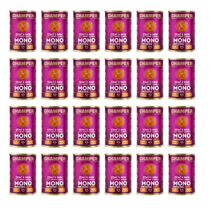 CHAMPER Coat & Skin Monoprotein Lachs – Nassfutter für Hunde – 24×400 g