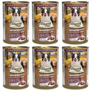 STUZZY Monoprotein Wildschwein – Nassfutter für Hunde – 6x400g