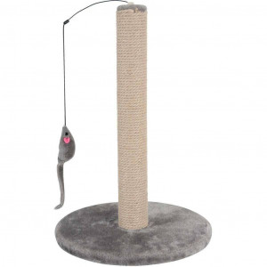 Zolux Katzenkratzbaum mit Spielzeug - grau 