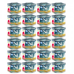 FARMINA N&D Cat Natural Thunfisch&Huhn- Nassfutter für Katzen - 24x140 g