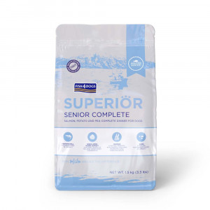 FISH4DOGS Superior Senior S Salmon - trockenfutter für Hunde - 1,5kg