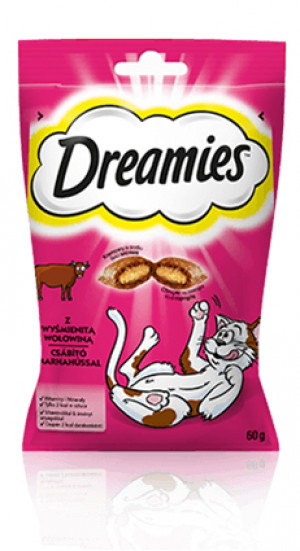 Dreamies 4008429037948 Katzen-Trockenfutter 60 g Adult Rind