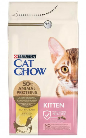 Purina Cat Chow Kitten Katzen-Trockenfutter Kätzchen Huhn 1,5 kg