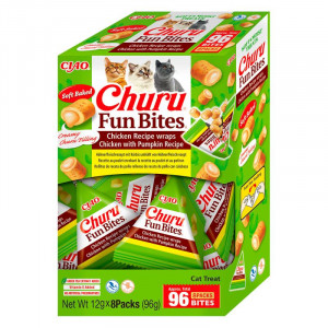INABA Churu Fun Bites Chicken and pumpkin - Katze behandeln - 8x12g