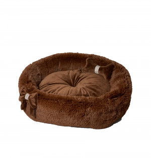 GO GIFT Cocard chocolate XL - Haustierbett - 65 x 60 x 18cm