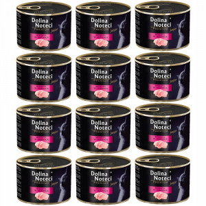 DOLINA NOTECI Premium Junior Reich an Truthahn - Nassfutter für Katzen - 12x185g