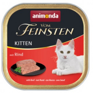 ANIMONDA Vom Feinsten Kitten Beef - nassfutter für Katzen - 100g