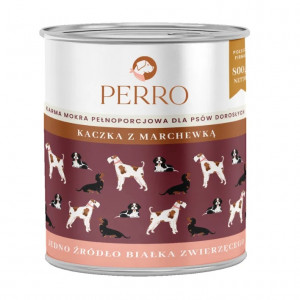 PERRO Duck with carrot - Nassfutter für Hunde - 800g