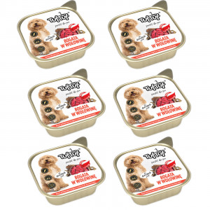 TUF TUF Alupak Rindfleischpastete - Nassfutter für Hunde - 6x300g
