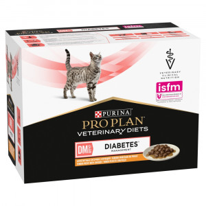 PURINA Pro Plan Veterinary Diets DM St/Ox Diabetes Management - nassfutter für Katzen - 10 x 85g
