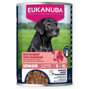EUKANUBA Life Care Senior Rich in beef with pumpkin - Nassfutter für Hunde - 400g