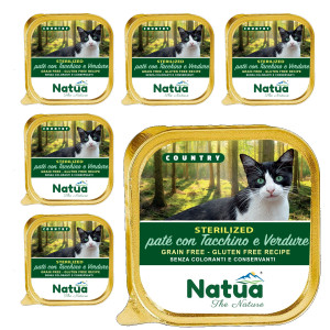 NATUA Country Sterilised Pute mit Gemüse – Nassfutter für Hunde – 6x100g