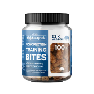 WIEJSKA ZAGRODA Monoprotein training bites Wild boar - leckerli für hunde - 150g