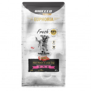 EUPHORIA Fresh Adult Medium & Large dogs Turkey with rabbit - trockenfutter für Hunde - 12kg