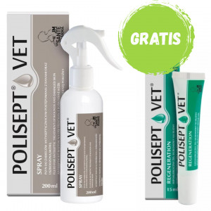 JM SANTE Polisept Vet – Wundlösung für Hund und Katze – 200 ml + GRATIS