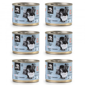 3COTY Turkey, chicken and krill Senior - nassfutter für Katzen - 6x180g