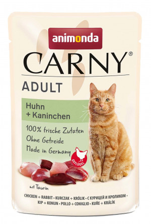 ANIMONDA Carny Adult Chicken and rabbit - nassfutter für Katzen - 85g