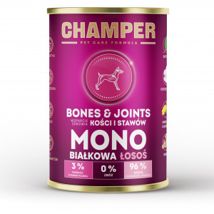 CHAMPER Bones & Joints Salmon - Nassfutter für Hunde - 400g
