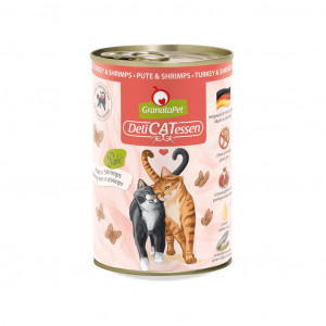 GRANATAPET DeliCATessen Turkey and shrimps - nassfutter für Katzen - 400g