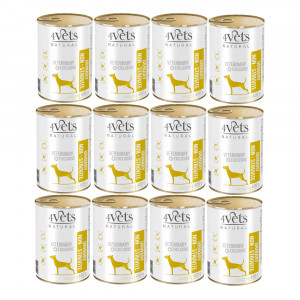 4VETS Natural Urinary No Struvit Dog - Nassfutter für Hunde - 12x400g