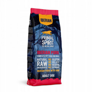PRIMAL SPIRIT Iberian 70% Schweineschinken – halbfeuchtes Hundefutter – 12 kg