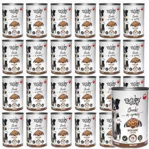 TUF TUF Meaty chunks with game - Nassfutter für Hunde - 24x1250g