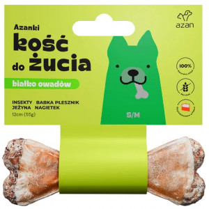 AZANKI Knochen mit Insekten und Brombeeren S/M - Leckerbissen für Hunde - 12 cm
