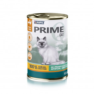 PUPIL Prime Rich in chicken and duck - nassfutter für Katzen - 400g