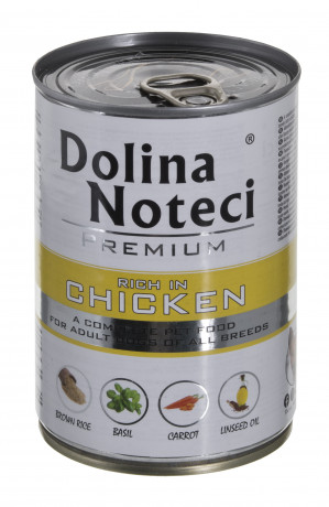 DOLINA NOTECI Premium Rich in chicken - Nassfutter für Hunde - 400 g