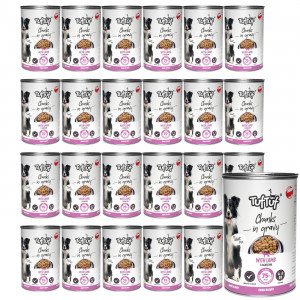 TUF TUF Meaty chunks with lamb - Nassfutter für Hunde - 24x1250g