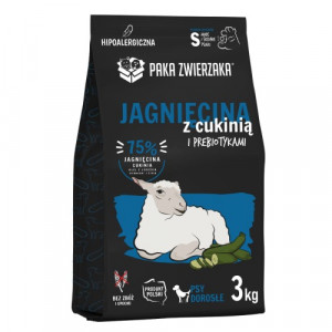 PAKA ZWIERZAKA Lamb with zucchini S - trockenfutter für Hunde - 3kg