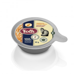 FOLK Traditional Polish delicious rabbit - nassfutter für Katzen - 85g