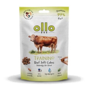 OLLO Air Dried Training Beef Cubes - leckerli für hunde - 80g
