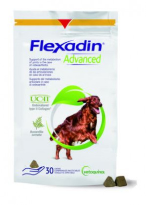 Vetoquinol Flexadin Advanced - Snacks für Hunde - 30 Tabletten