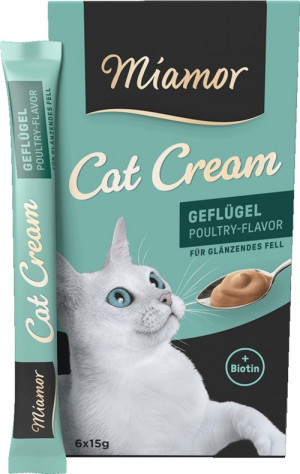 MIAMOR Cat Cream Poultry - Katze behandeln - 6x15g