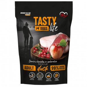 BIOFEED Tasty Dogs Life Duck - Nassfutter für Hunde - 500g