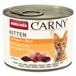 ANIMONDA Carny Kitten Poultry Beef - Nassfutter für Katzen - 200 g 