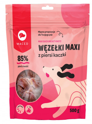 MACED Maxi duck breast knots - Hundeleckerli - 500g