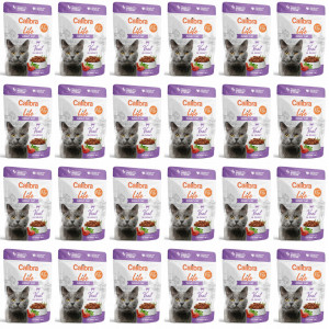 CALIBRA Cat Life Adult Veal in gravy - Nassfutter für Katzen - 24x85g
