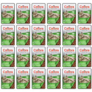 CALIBRA Cat Premium Sterilised Salmon - Nassfutter für Katzen - 24x100g