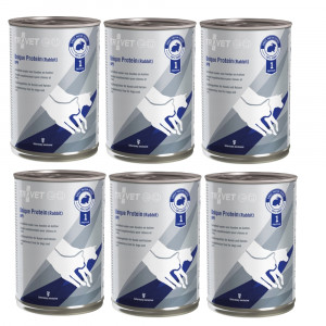 TROVET Unique Protein UPR mit Kaninchen – Nassfutter für Hunde und Katzen – 6×400 g
