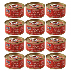 FISH4CATS Tuna fillet with prawn - nassfutter für Katzen - 12x70g