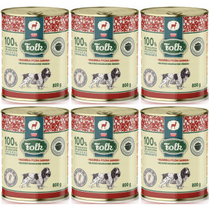 FOLK Masurische köstliche Hirsch – Nassfutter für Hunde – 6x800g