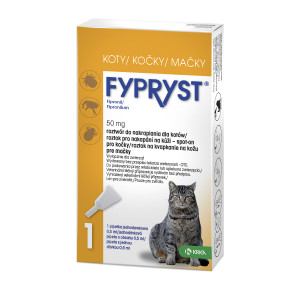 FYPRYST 50mg - tropfen gegen flöhe und zecken für katzen – 1x0.5ml
