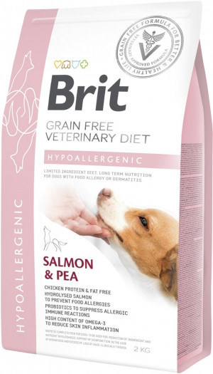 BRIT Grain Free Vet Diets Dog Hypoallergenic - Trockenfutter für Hunde - 2 kg
