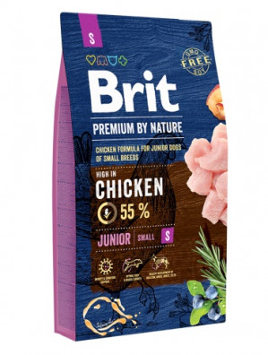 BRIT Premium by Nature Chicken Small Junior - Trockenfutter für Hunde - 3 kg